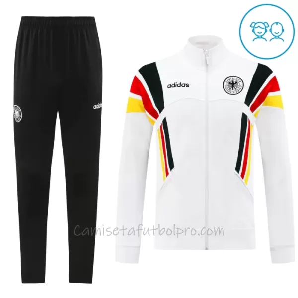 Conjunto De Chaqueta De Entrenamiento Alemania Niños 24/25 Blanco