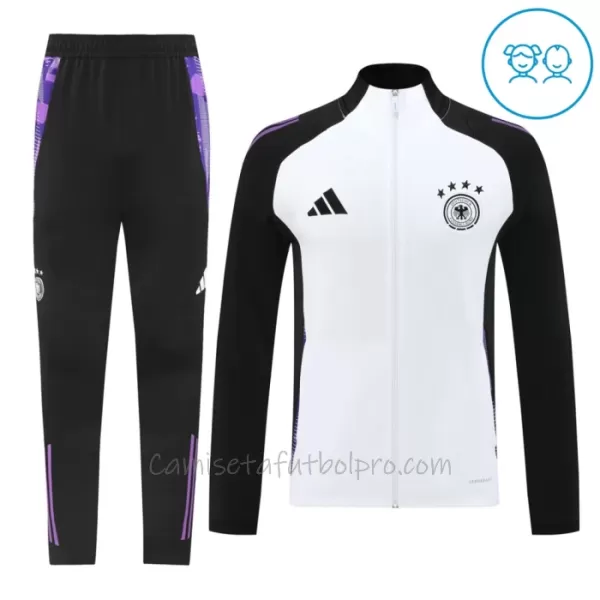 Conjunto De Chaqueta De Entrenamiento Alemania Niños 24/25 Blanco