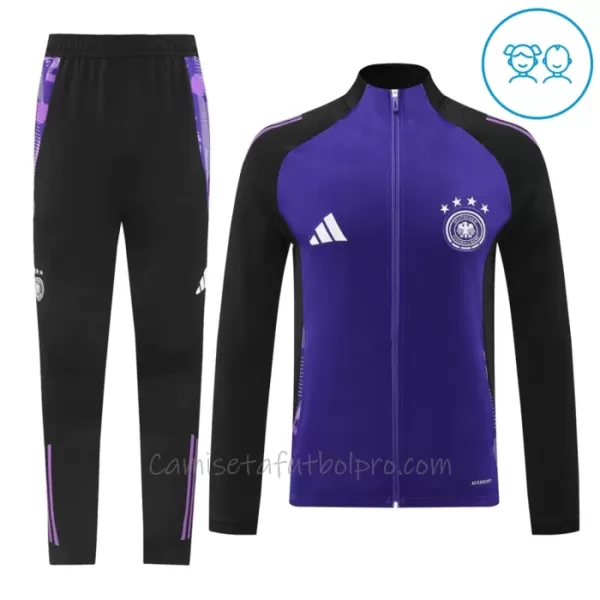 Conjunto De Chaqueta De Entrenamiento Alemania Niños 24/25 Púrpura