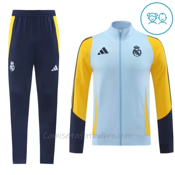 Conjunto De Chaqueta De Entrenamiento Real Madrid Niños 24/25 Gris