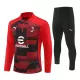 Conjunto de sudadera de entrenamiento AC Milan Hombre 24/25 Rojo