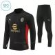 Conjunto de sudadera de entrenamiento AC Milan Niños 24/25 Negro