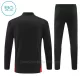 Conjunto de sudadera de entrenamiento AC Milan Niños 24/25 Negro