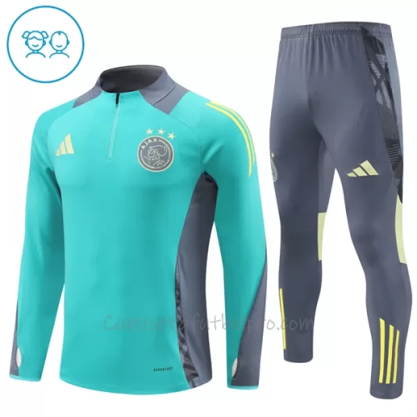 Conjunto de sudadera de entrenamiento AFC Ajax Niños 24/25 Verde