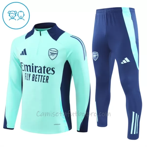 Conjunto de sudadera de entrenamiento Arsenal Niños 24/25 Azul