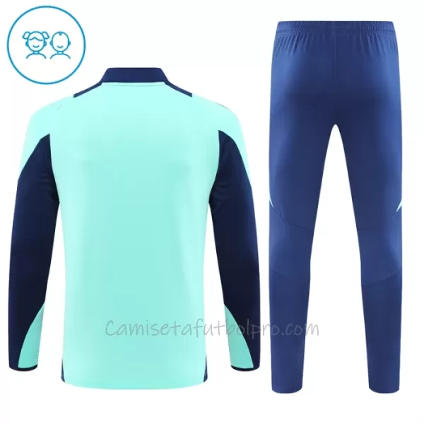 Conjunto de sudadera de entrenamiento Arsenal Niños 24/25 Azul