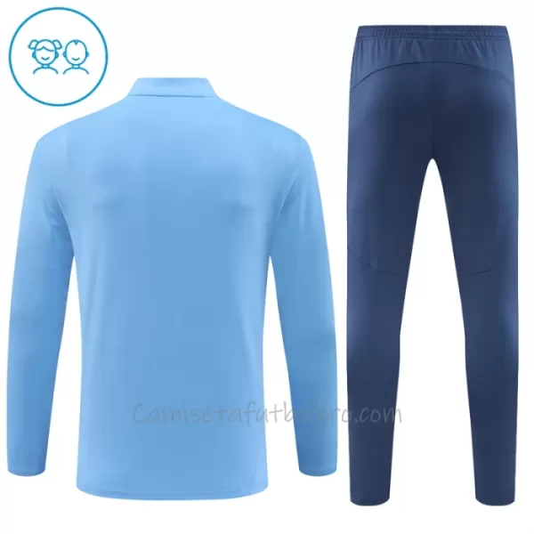 Conjunto de sudadera de entrenamiento Manchester City Niños 24/25 Azul