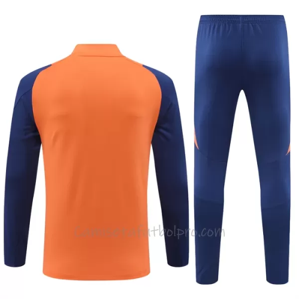 Conjunto de sudadera de entrenamiento Manchester United Hombre 24/25 Naranja