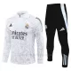 Conjunto de sudadera de entrenamiento Real Madrid Hombre 24/25 Blanco