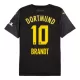 Camiseta Borussia Dortmund Julian Brandt 10 Niños 2ª Equipación 24/25