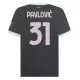 Camiseta AC Milan Pavlovic 31 Hombre 3ª Equipación 24/25