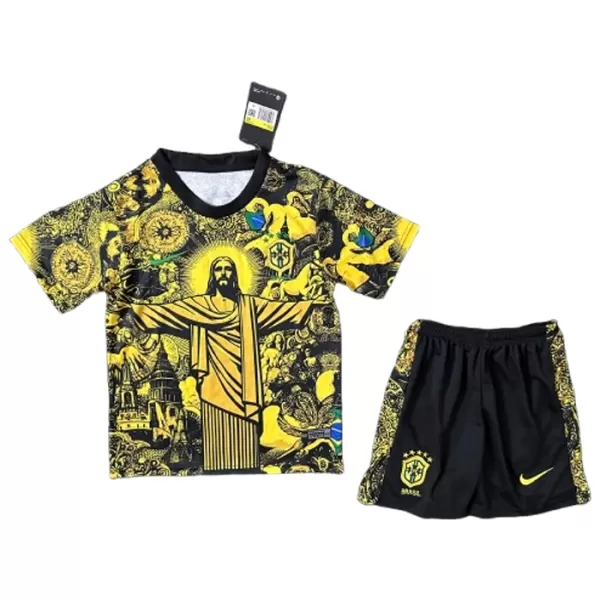 Camiseta Brasil Niños 2024 Amarillo Edición Especial