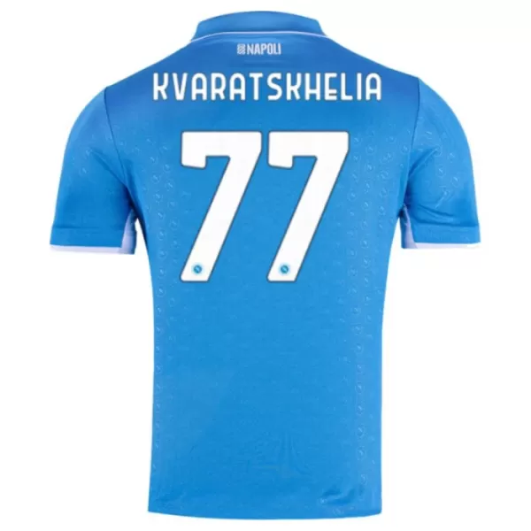 Camiseta Nápoles Kvaratskhelia 77 Hombre 1ª Equipación 24/25