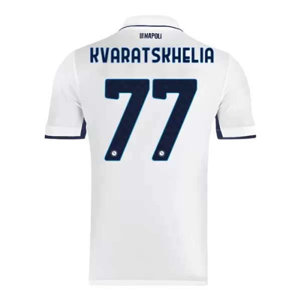 Camiseta Nápoles Kvaratskhelia 77 Hombre 2ª Equipación 24/25