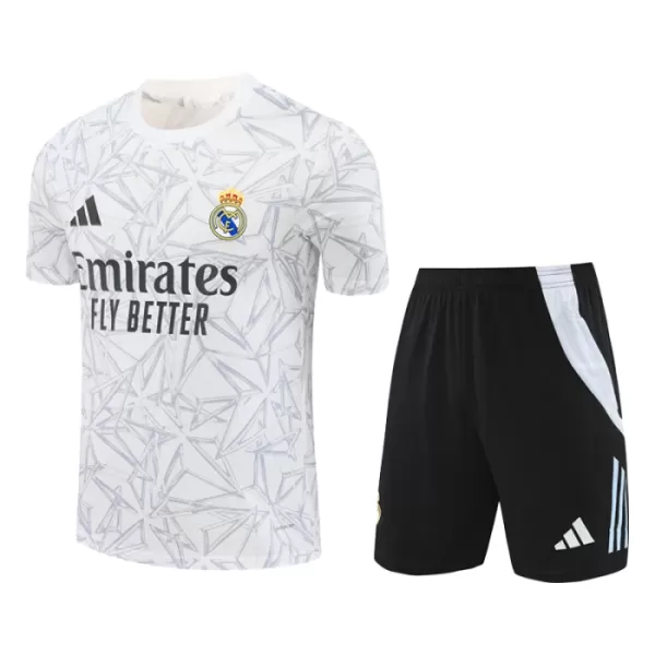 Camiseta Real Madrid Pre-Match Niños 24/25 Blanco