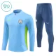 Conjunto de sudadera de entrenamiento Manchester City Niños 24/25 Azul