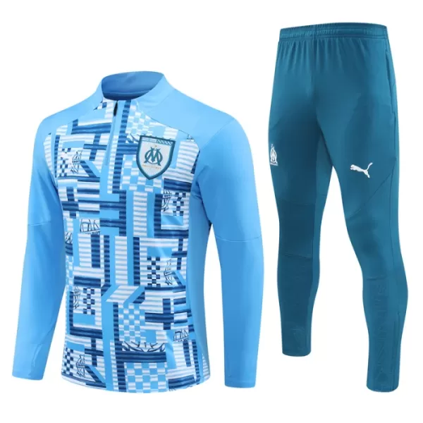 Conjunto de sudadera de entrenamiento Olympique de Marseille Hombre 24/25 Azul