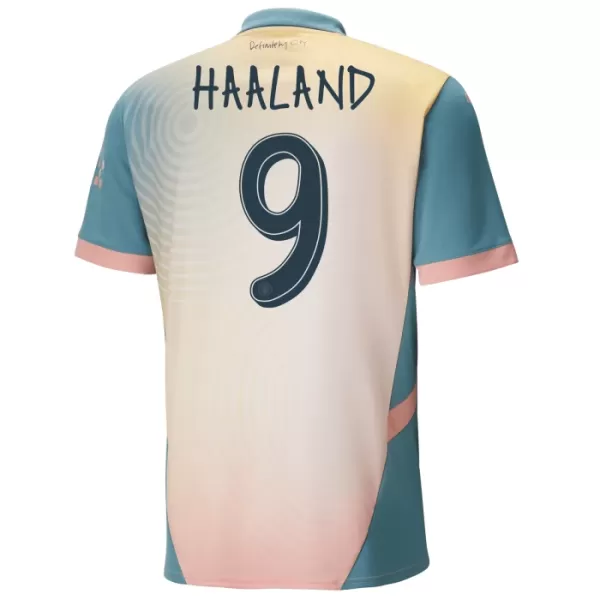 Camiseta Manchester City Erling Haaland 9 Niños 4ª Equipación 24/25