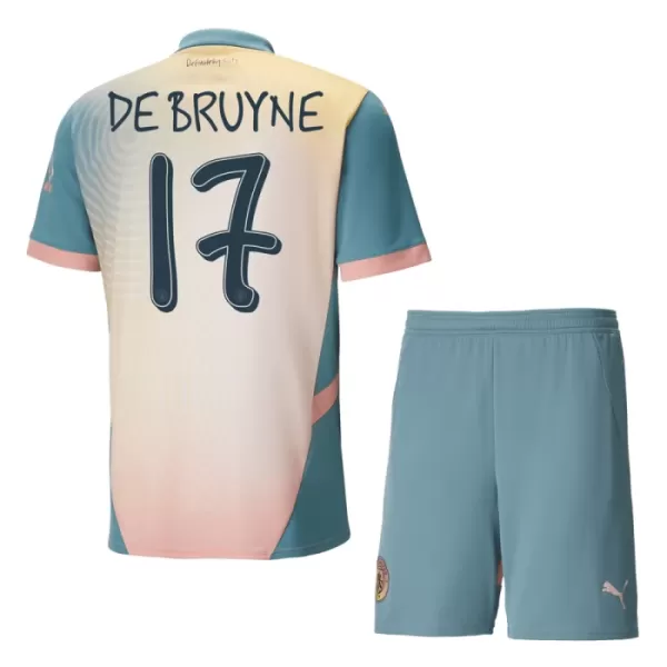 Camiseta Manchester City Kevin De Bruyne 17 Niños 4ª Equipación 24/25