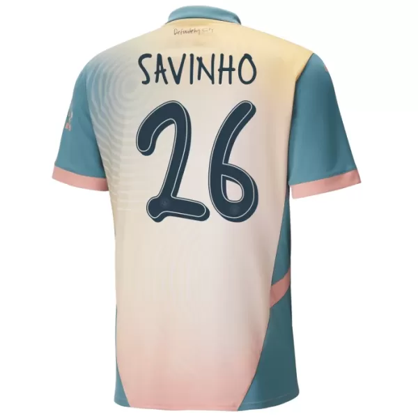 Camiseta Manchester City Savinho 26 Hombre 4ª Equipación 24/25