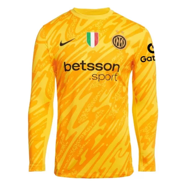 Camiseta Portero Inter de Milán Hombre 24/25 Manga Larga Amarillo