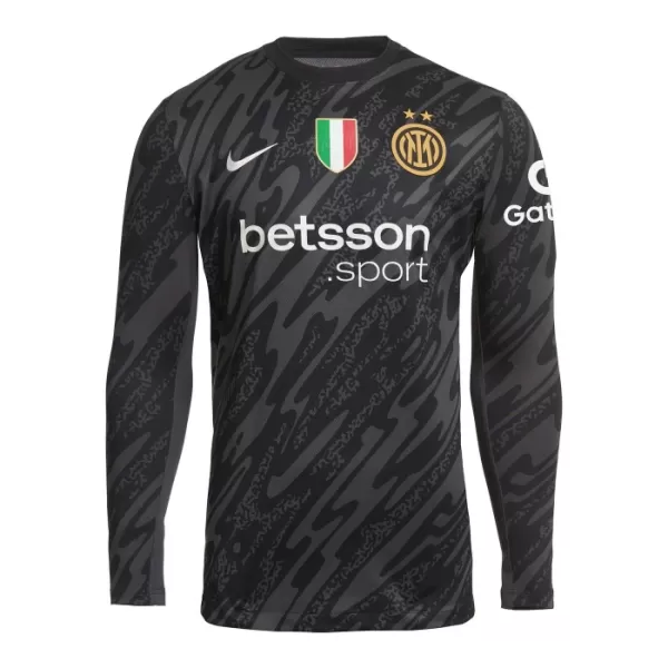 Camiseta Portero Inter de Milán Hombre 24/25 Manga Larga Negro