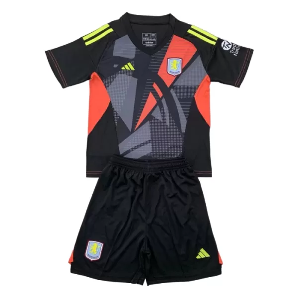 Camiseta Portero Aston Villa Niños 24/25 Negro