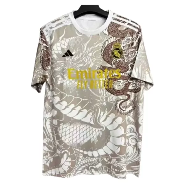 Camiseta Real Madrid Hombre Dragón 24/25 Blanco Edición Especial