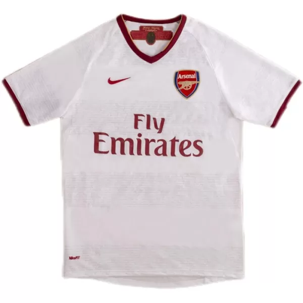 Camiseta Arsenal 2007-08 Hombre 2ª Equipación Retro