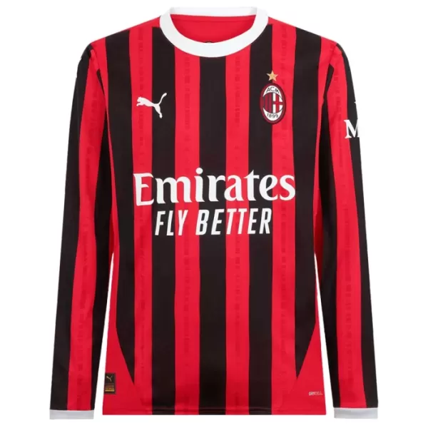 Camiseta AC Milan Hombre 1ª Equipación 24/25 Manga Larga