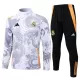 Conjunto De Chaqueta De Entrenamiento Real Madrid Hombre Dragón 24/25 Blanco