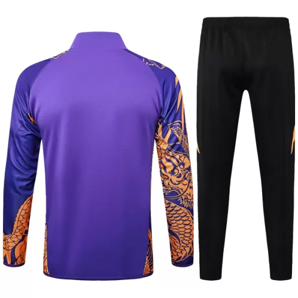 Conjunto De Chaqueta De Entrenamiento Real Madrid Hombre Dragón 24/25 Púrpura