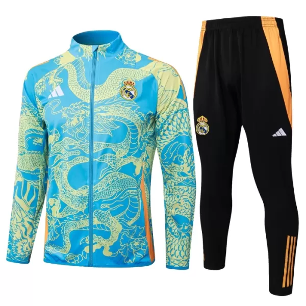 Conjunto De Chaqueta De Entrenamiento Real Madrid Hombre Dragón 24/25 Verde