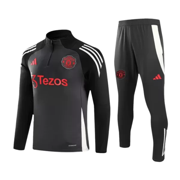 Conjunto de sudadera de entrenamiento Manchester United Hombre 24/25 Gris