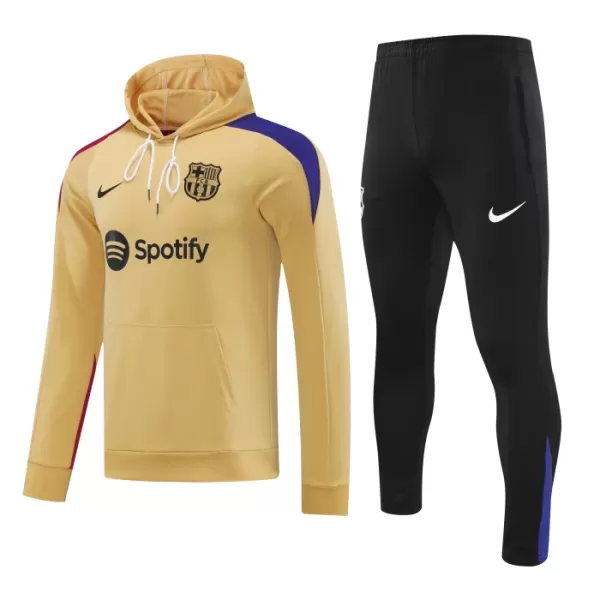 Sudadera de entrenamiento con capucha FC Barcelona Hombre 24/25 Amarillo