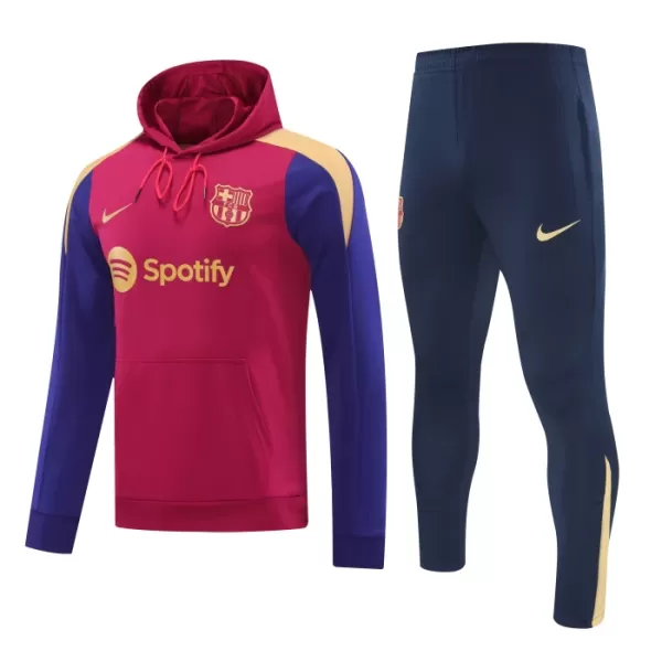 Sudadera de entrenamiento con capucha FC Barcelona Hombre 24/25 Rojo